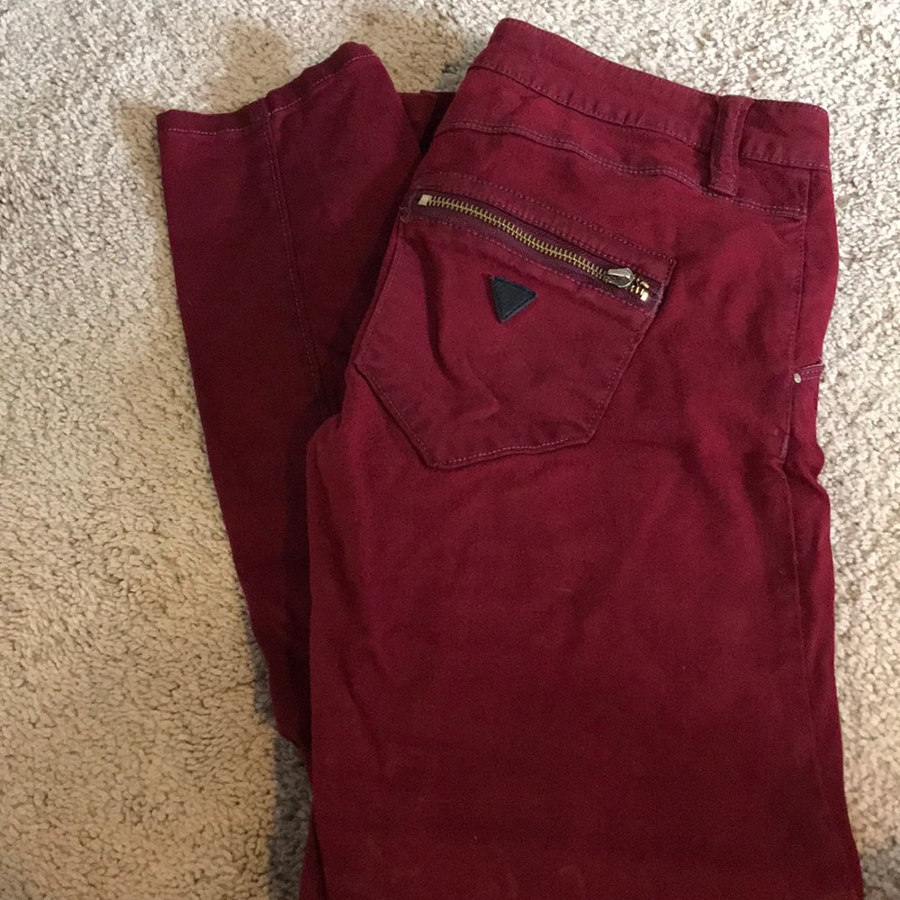 Maroon Guess pants
